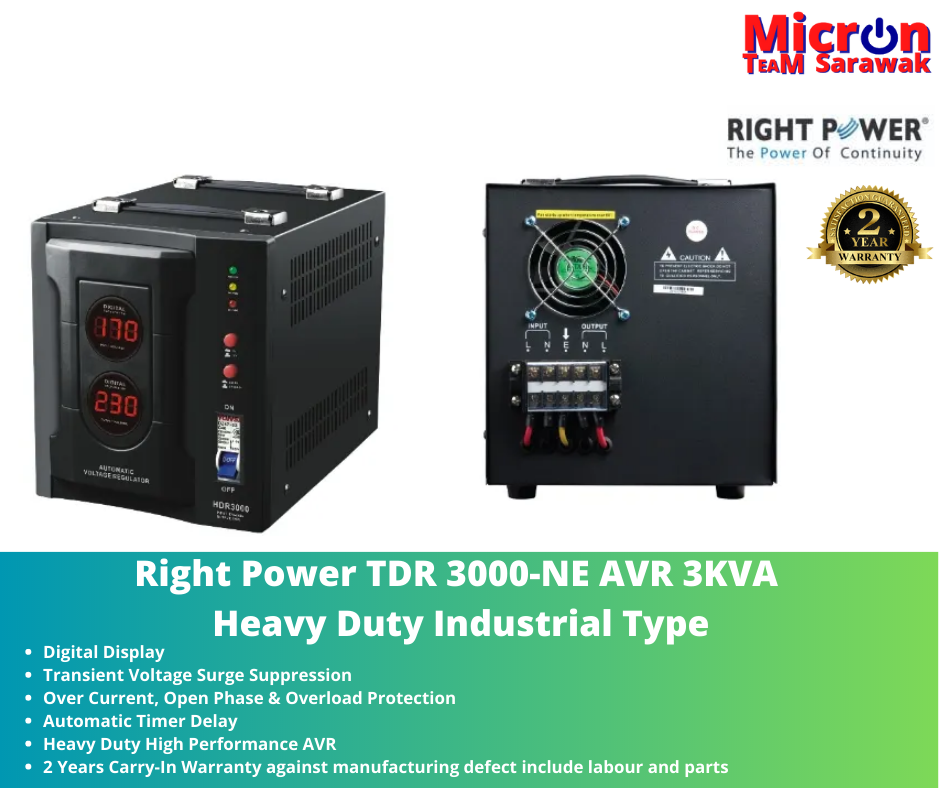 Right Power TDR Series (TDR-1000-NE / TDR-2000-NE / TDR-3000-NE / TDR ...