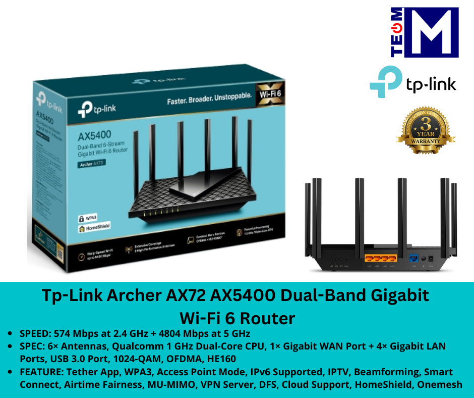 AX5400 Dual-Band Gigabit Wi-Fi 6 Router