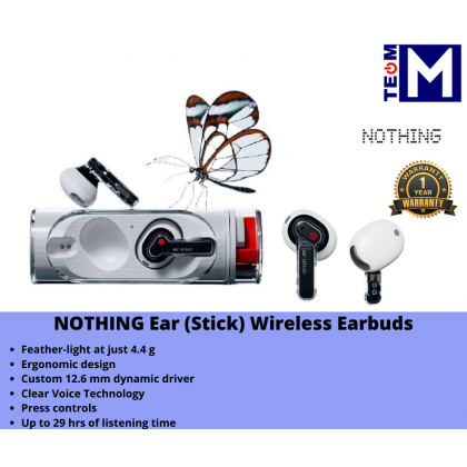 NOTHING Ear (Stick) Wireless Earbuds (White)